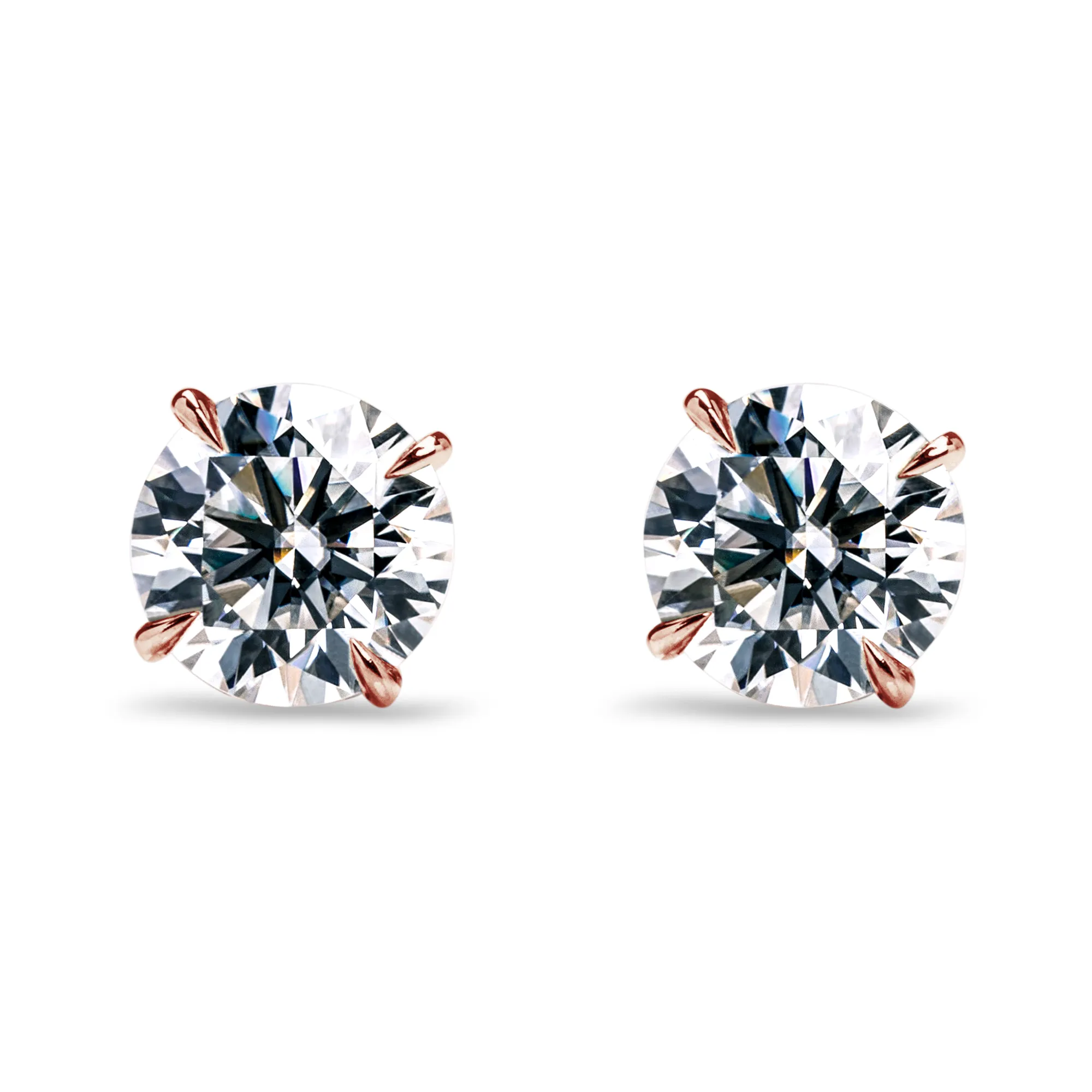 1 CT. Brilliant Moissanite Earring Studs