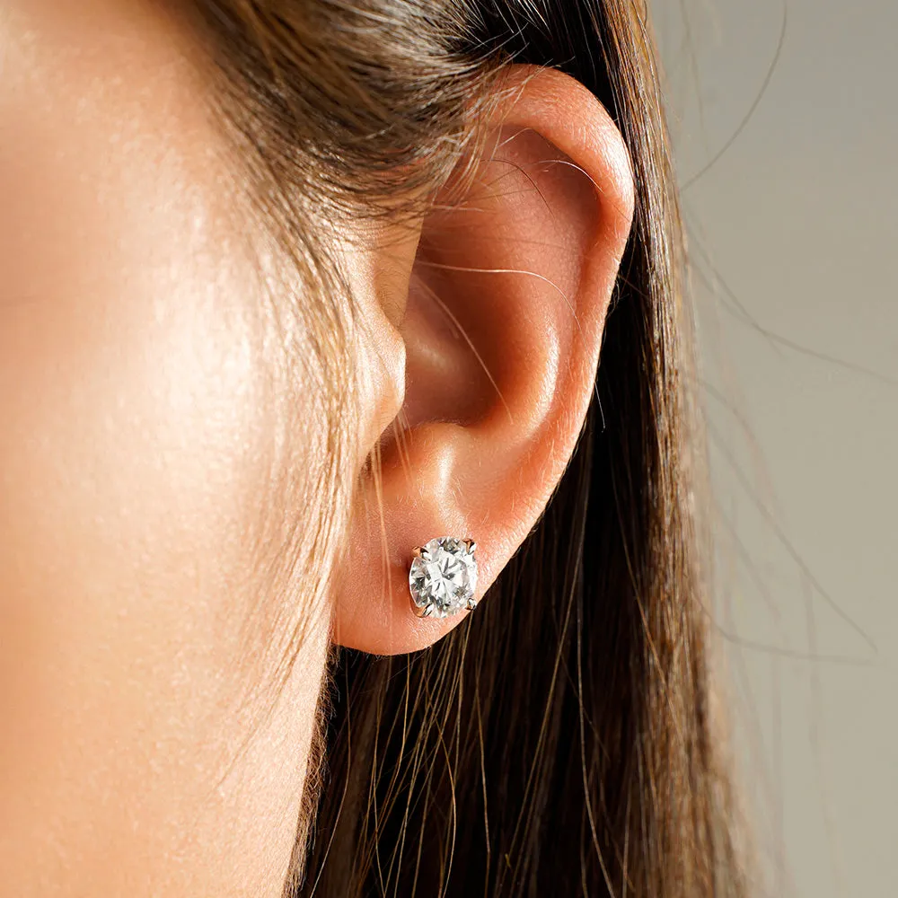 1 CT. Brilliant Moissanite Earring Studs