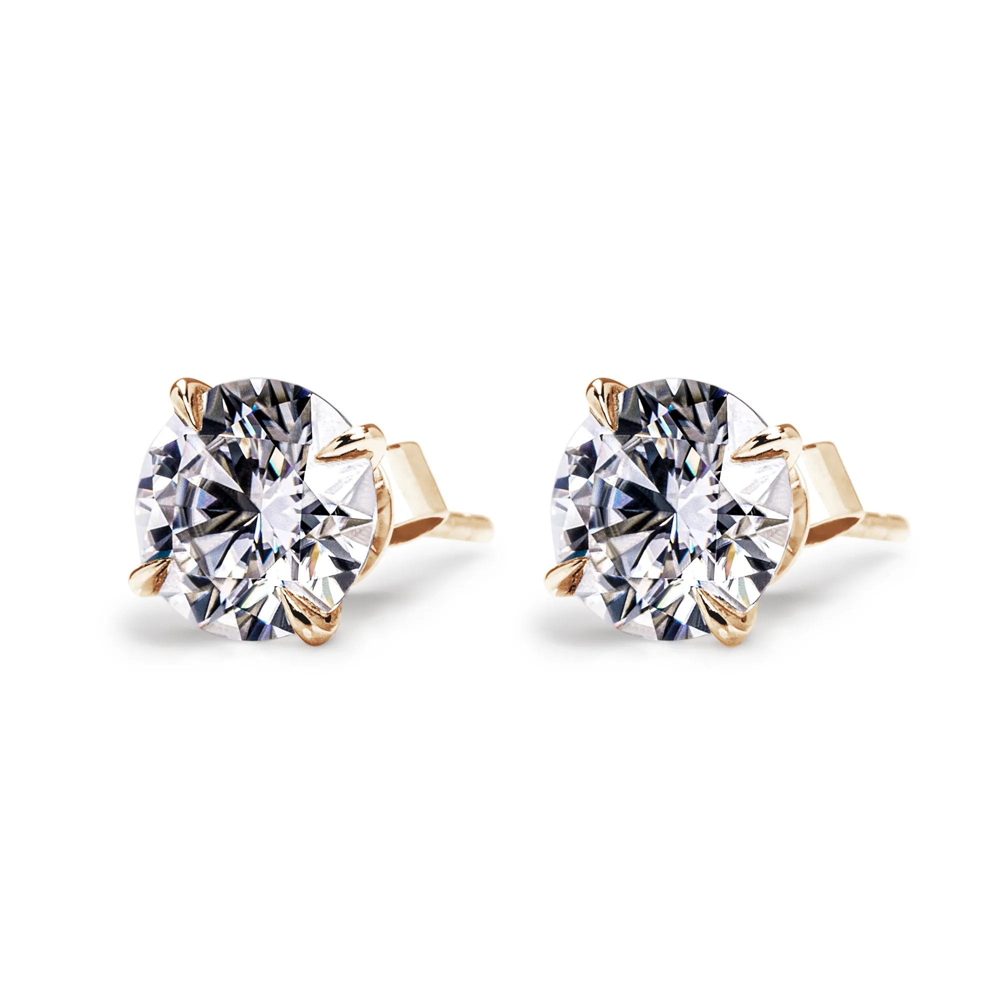 1 CT. Brilliant Moissanite Earring Studs