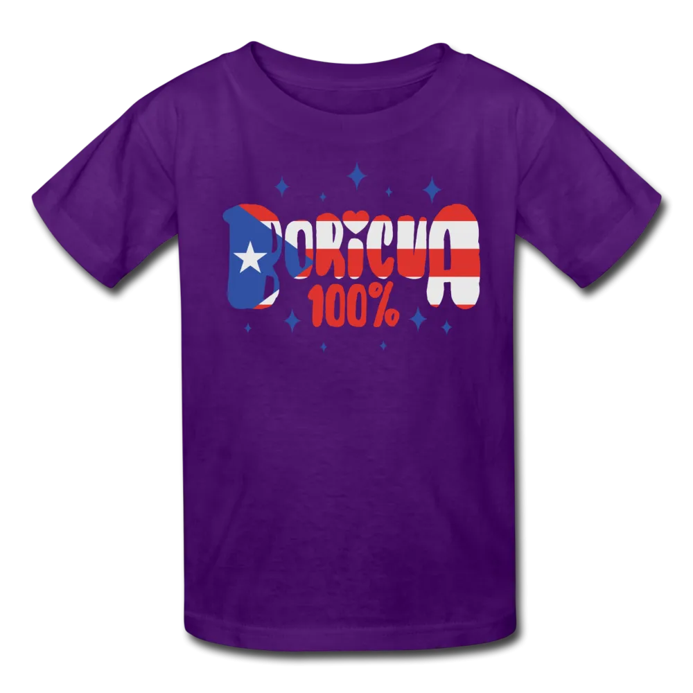 100% Boricua Kids' T-Shirt