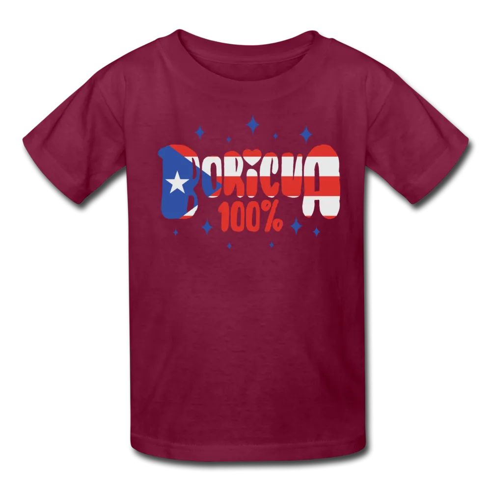 100% Boricua Kids' T-Shirt