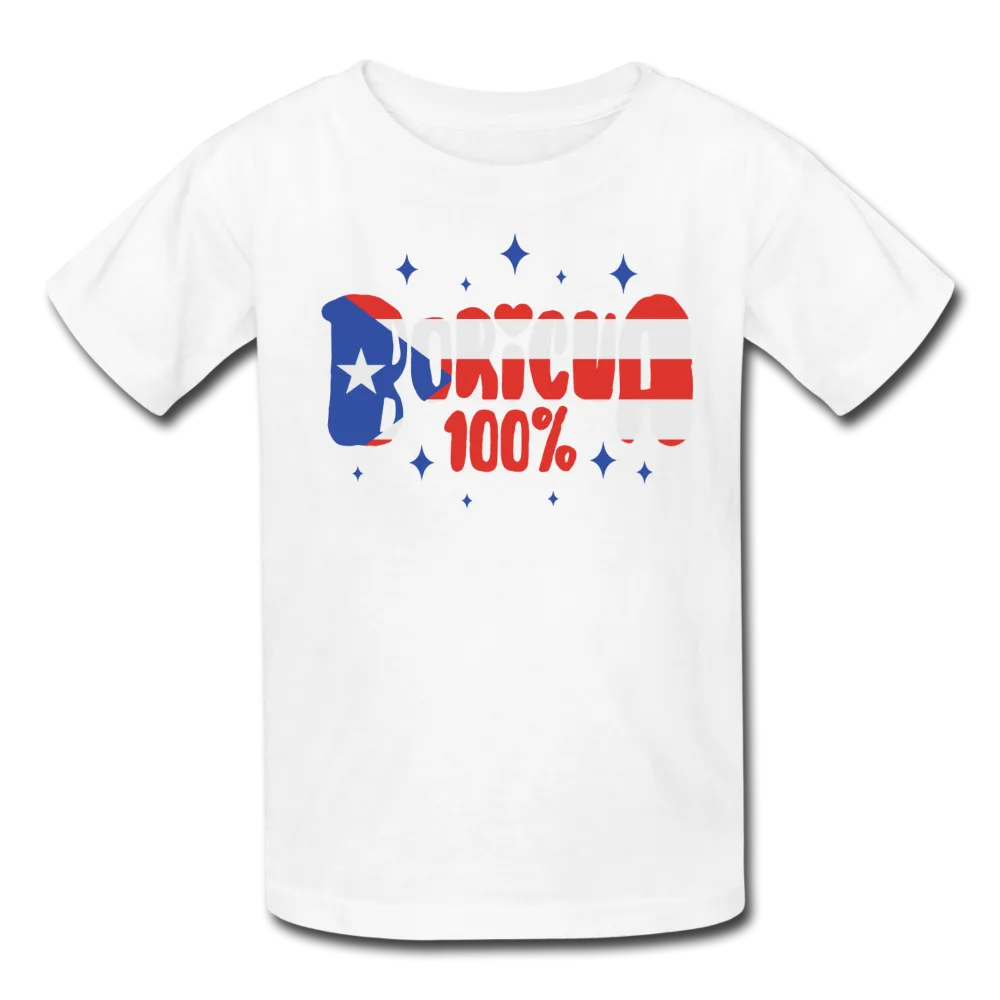 100% Boricua Kids' T-Shirt