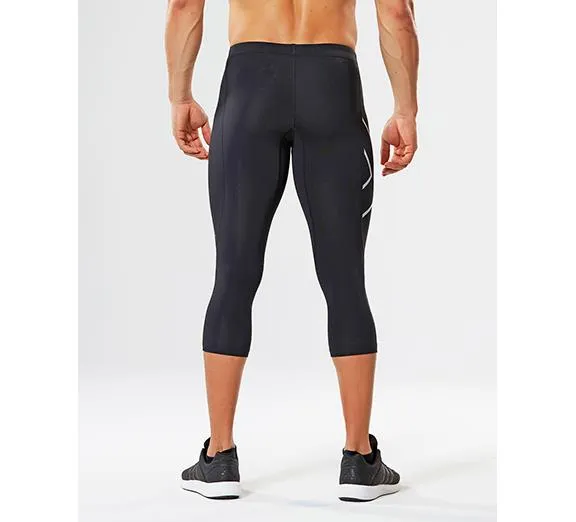 2XU Men's 3/4 Compression Tights  - MA1942B (BLK/BLK)