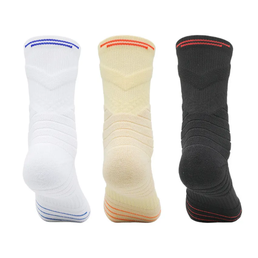 3 Pack Kids Thick Sports Socks With Padded Heel