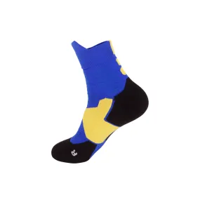 3 Pack Mens Anti Slip Trainer Socks Blue