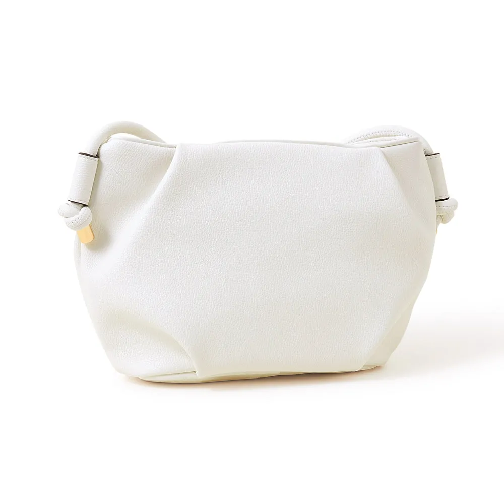 Accessorize London White Soft Cloud Knot Sling Bag