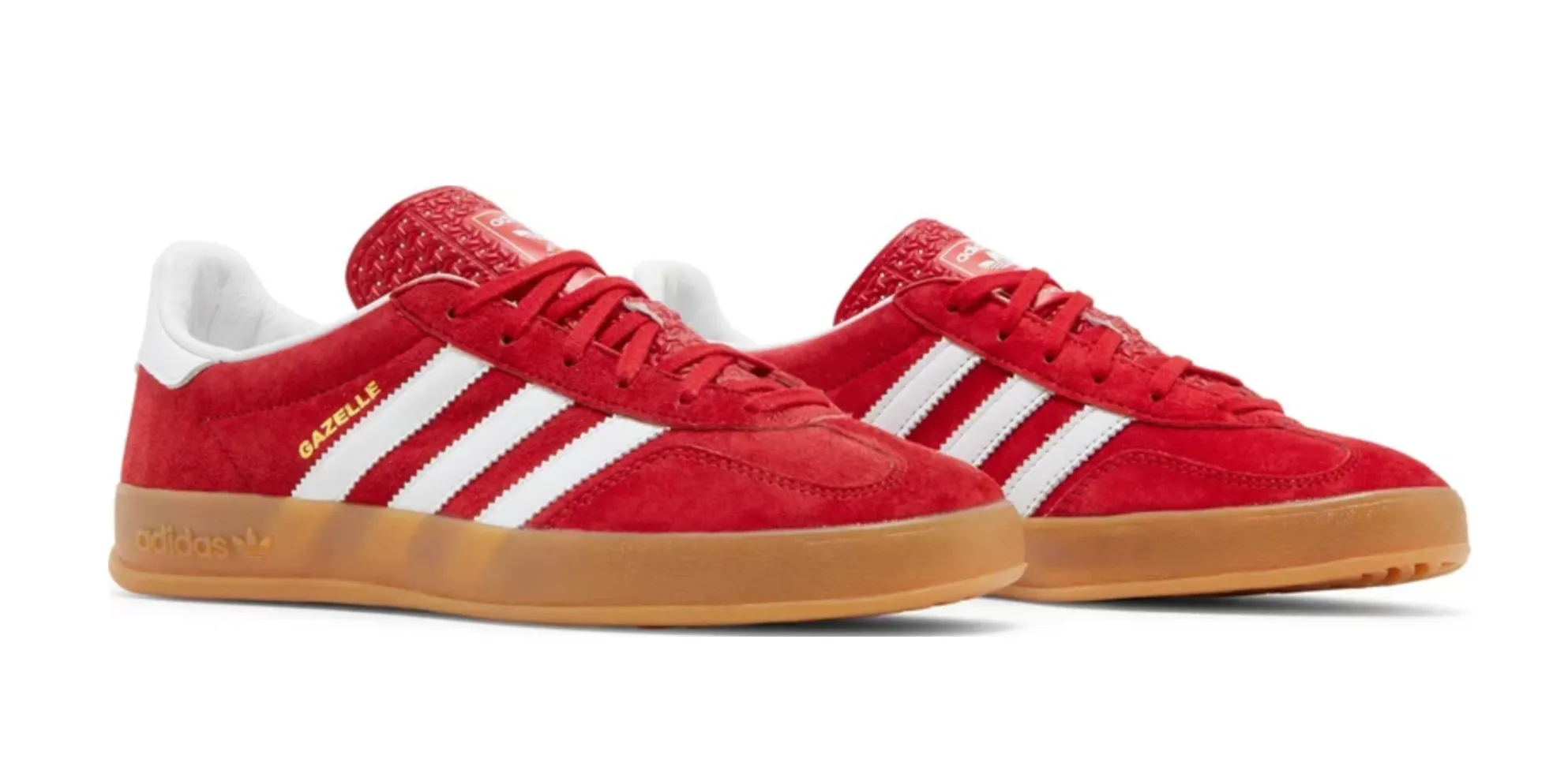 ADIDAS GAZELLE SCARLET CLOUD WHITE