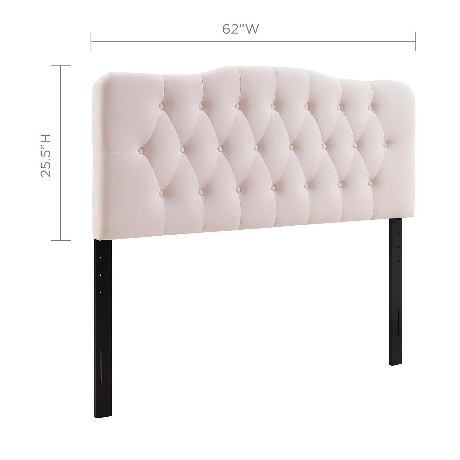 Annabel Diamond Tufted Performance Velvet Headboard