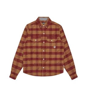 A/O PRINT CHECK SHIRT - RED CHECK