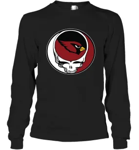 Arizona Cardinals Grateful Dead Steal Your Face NFL Football Adult Long Sleeve T-Shirt