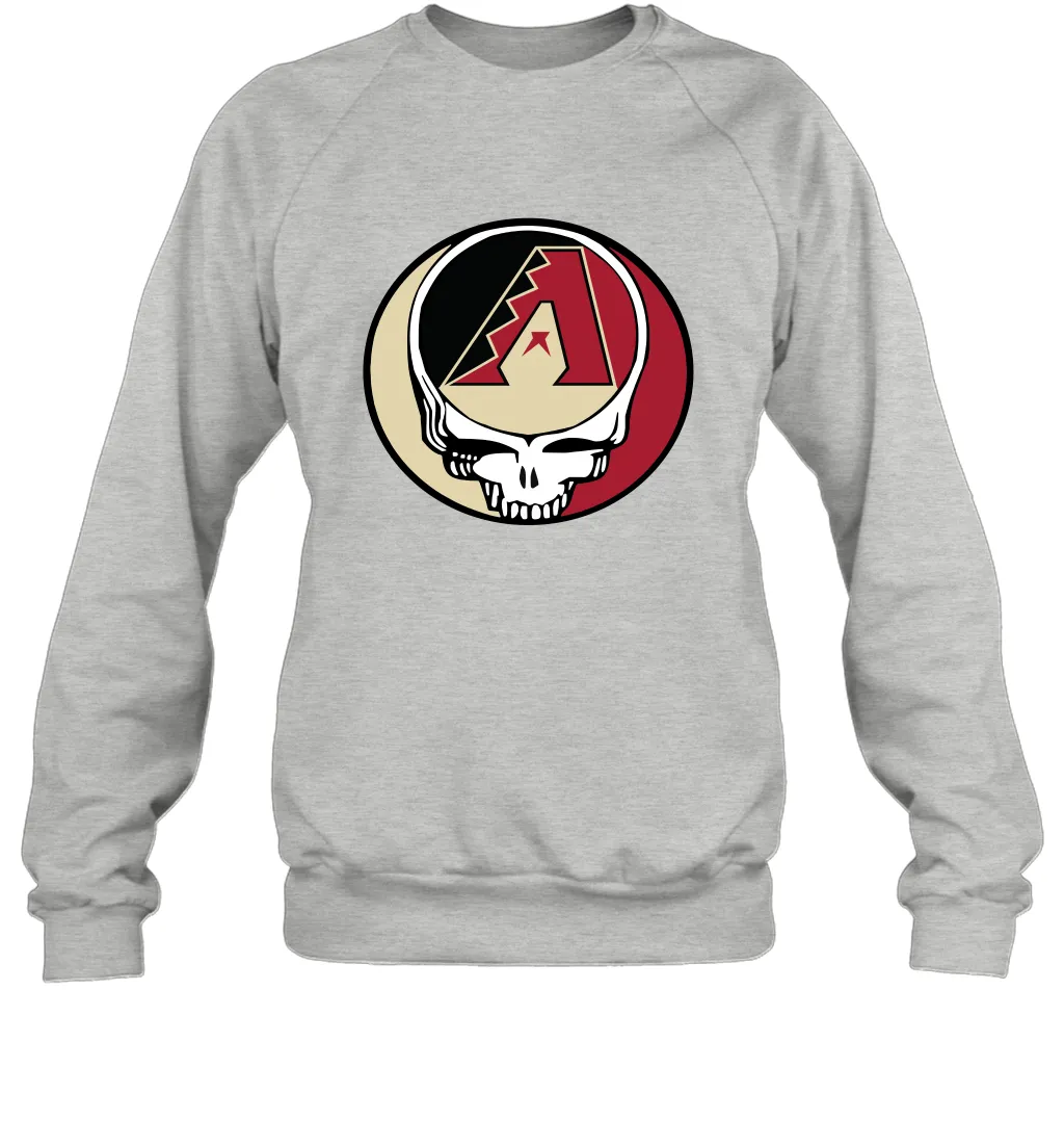 Arizona Diamondbacks Grateful Dead Steal Your Face Baseball Adult Sweatshirt