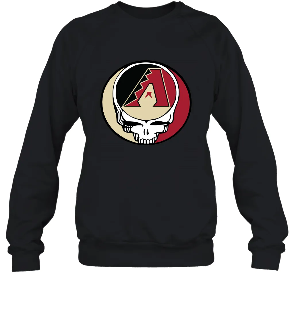 Arizona Diamondbacks Grateful Dead Steal Your Face Baseball Adult Sweatshirt