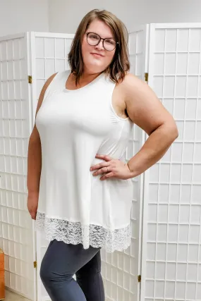 Ashley Ivory Sleeveless Top