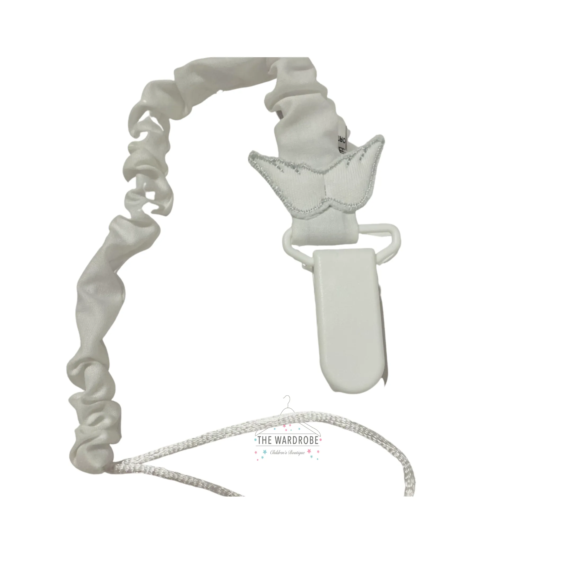 Baby Gi White Angel Wings Dummy Clip