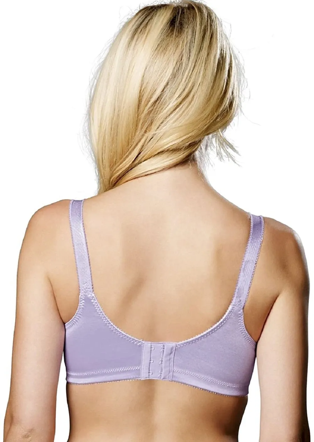 Bali Women's Double Support Smoothing Wirefree Bra, Lavender Moon,34D