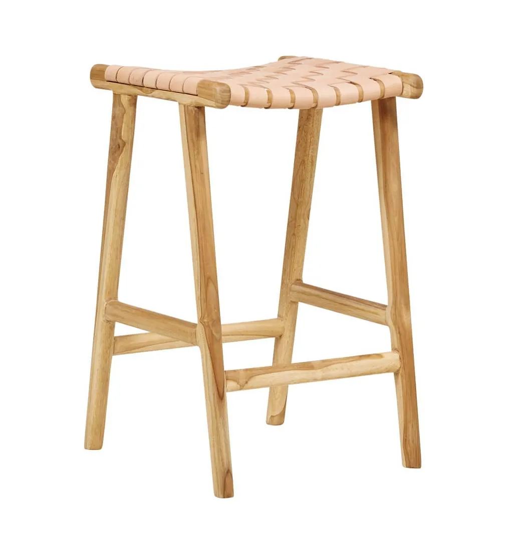 Bar Stool Woven - Blush