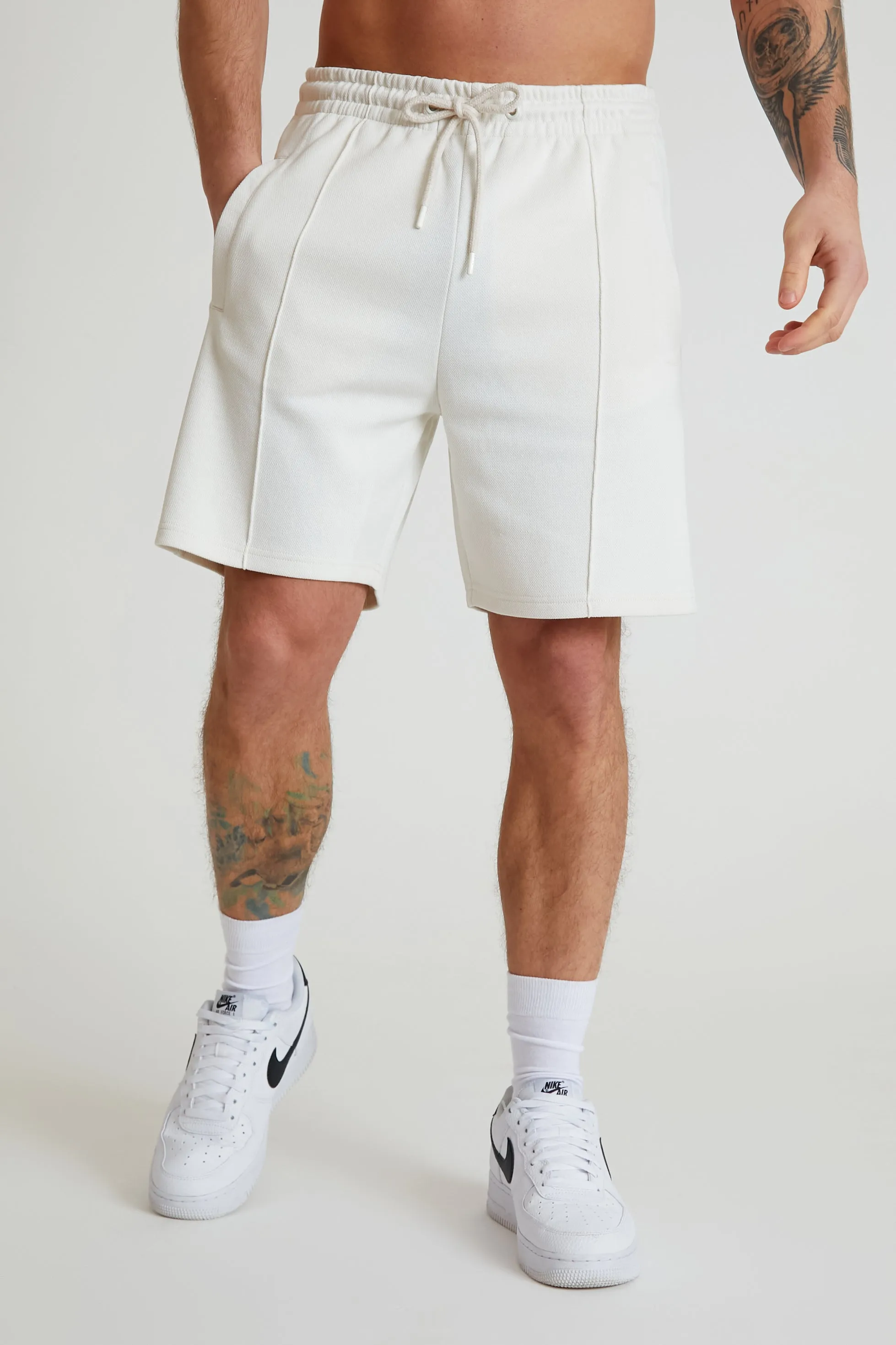 Barron Pique drawstring shorts Dove