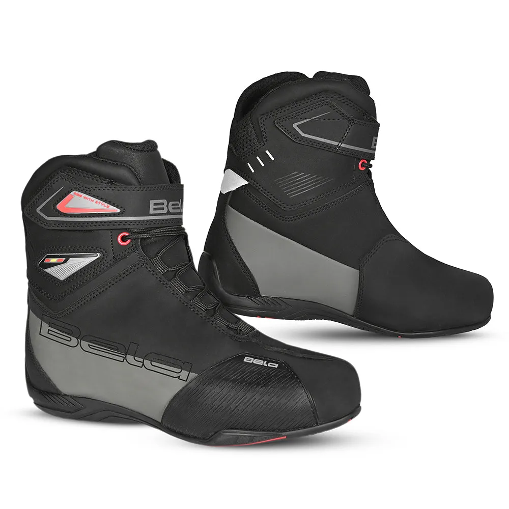 BELA Blaze Urban Motorcycle Boots Black Grey