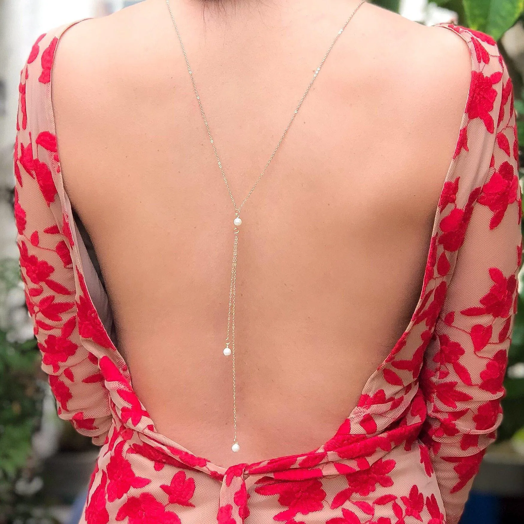 Beloved Pearl Back Drop Necklace - LAST CHANCE