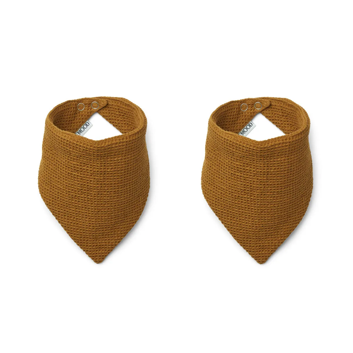 Bib Scarf - Organic Cotton - Set Of 2 - Golden Caramel