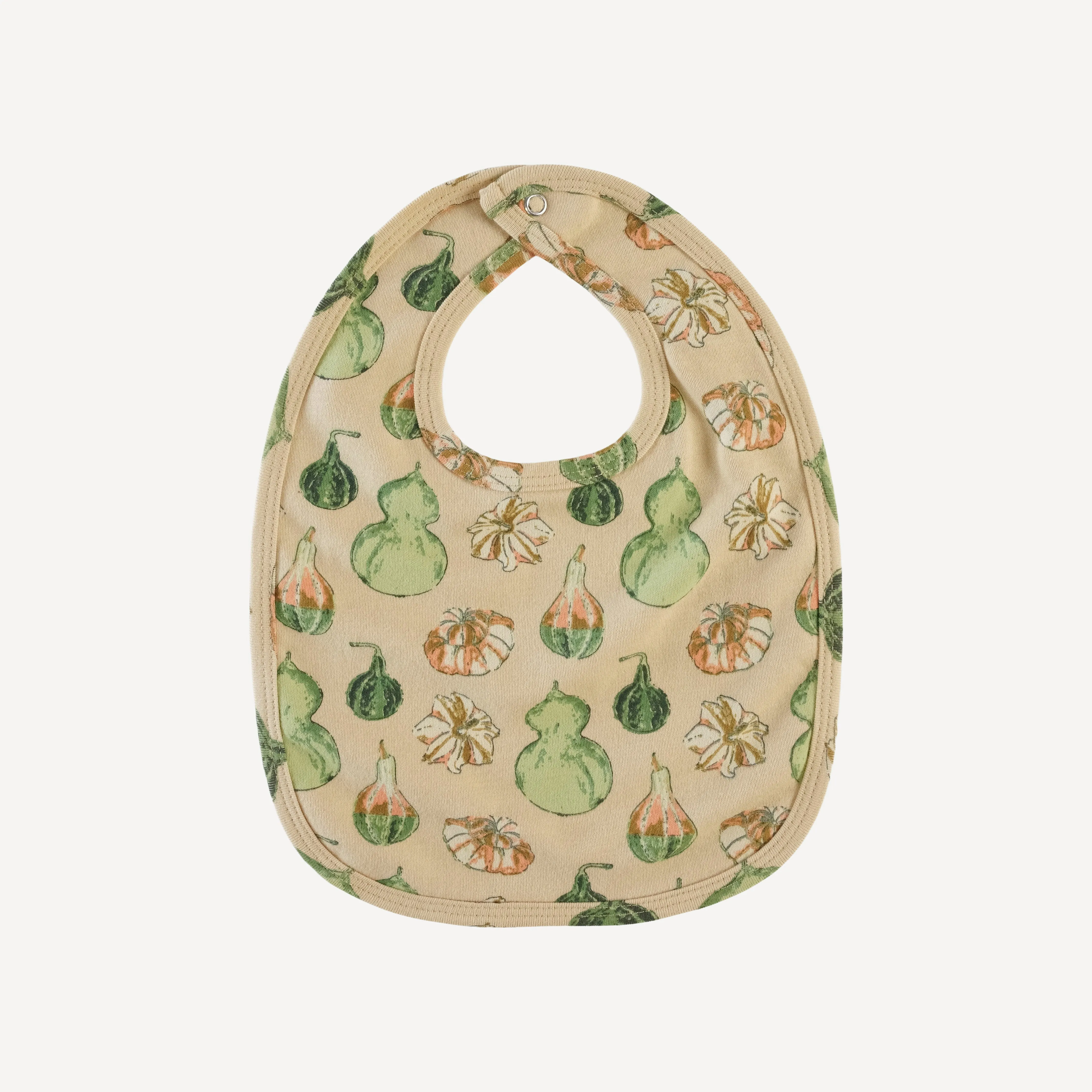 bib | watercolor gourd | organic cotton interlock