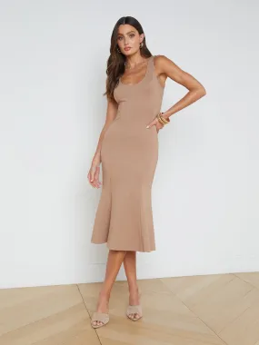 Bisous Flared Midi Dress