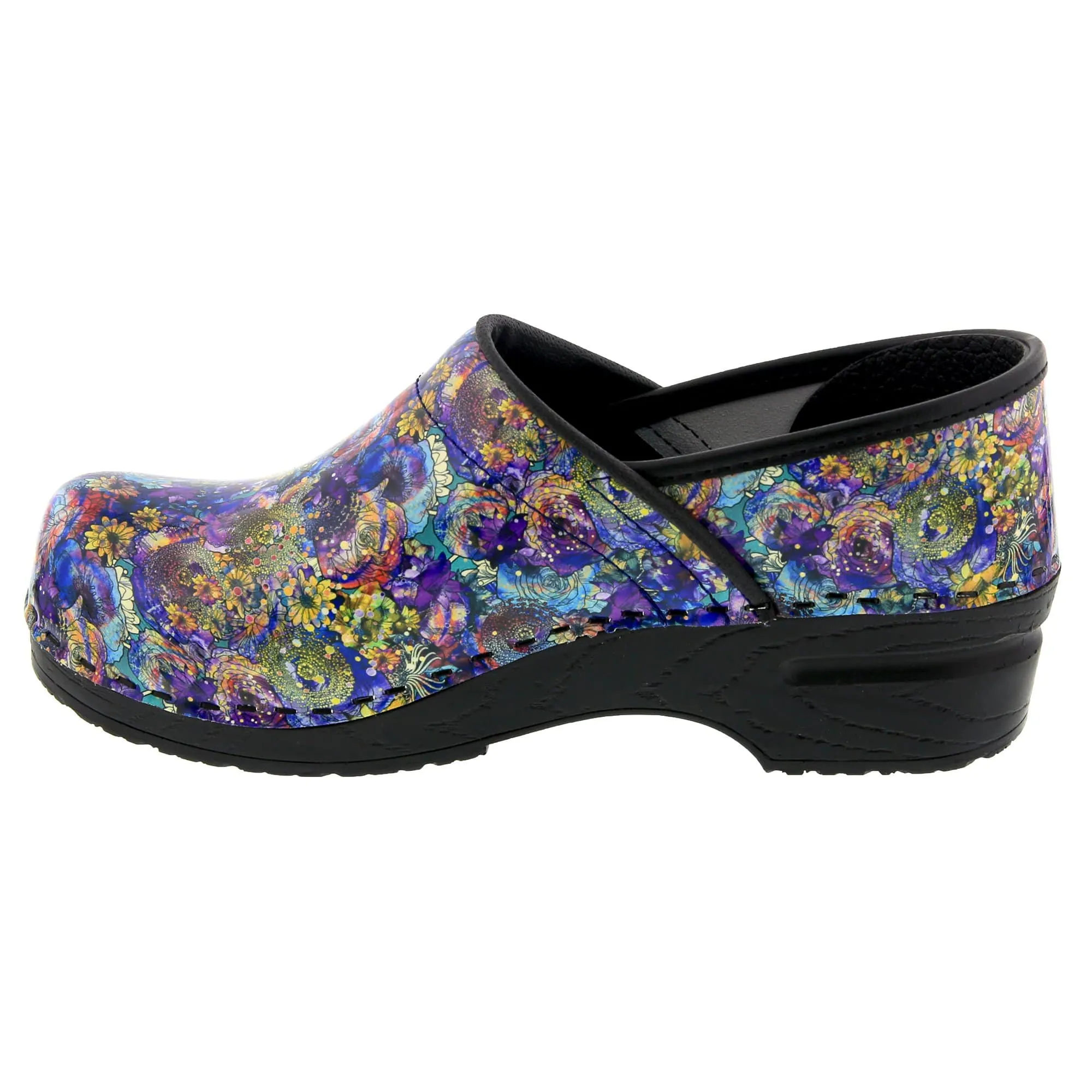 BJORK PROFESSIONAL Fleur Leather Clogs - CLOSEOUT