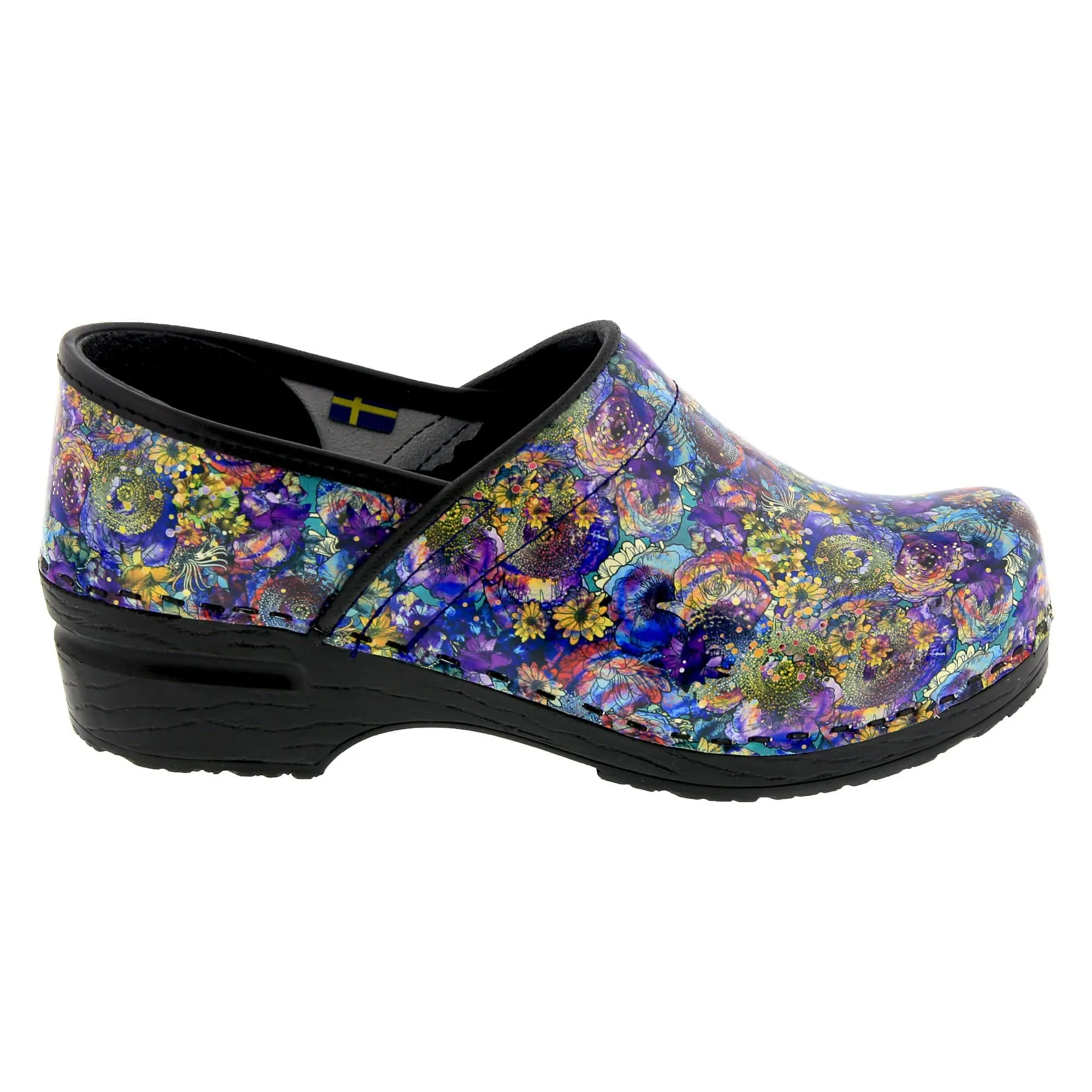 BJORK PROFESSIONAL Fleur Leather Clogs - CLOSEOUT