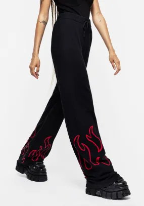 Blaze Wide Leg Knit Joggers