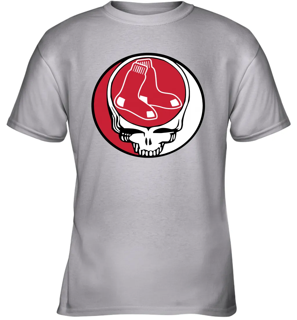 Boston Red Sox Grateful Dead Steal Your Face Baseball Youth T-Shirt