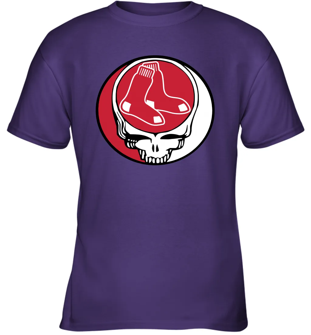 Boston Red Sox Grateful Dead Steal Your Face Baseball Youth T-Shirt