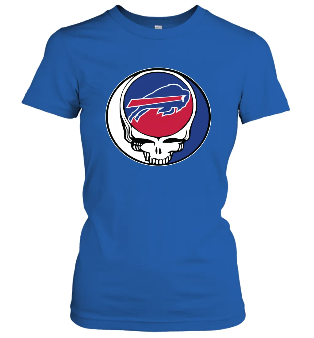 Buffalo Bills Grateful Dead Steal Your Face NFL Football Womens T-Shirt