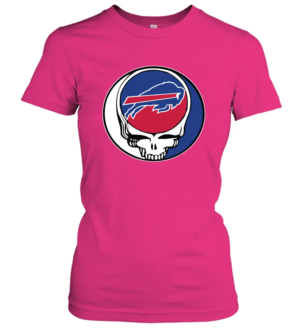 Buffalo Bills Grateful Dead Steal Your Face NFL Football Womens T-Shirt