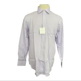 Buttoned Down Cotton Lavender Collared Shirt Size 34 16