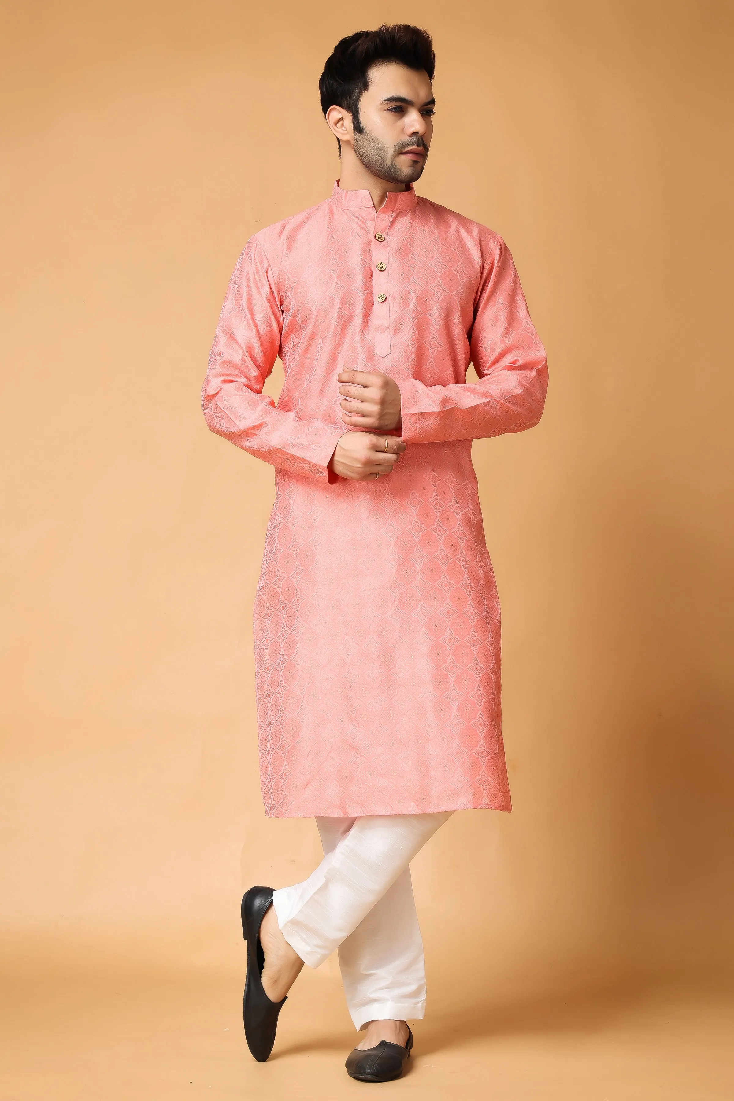 Candle Light Woven Kurta