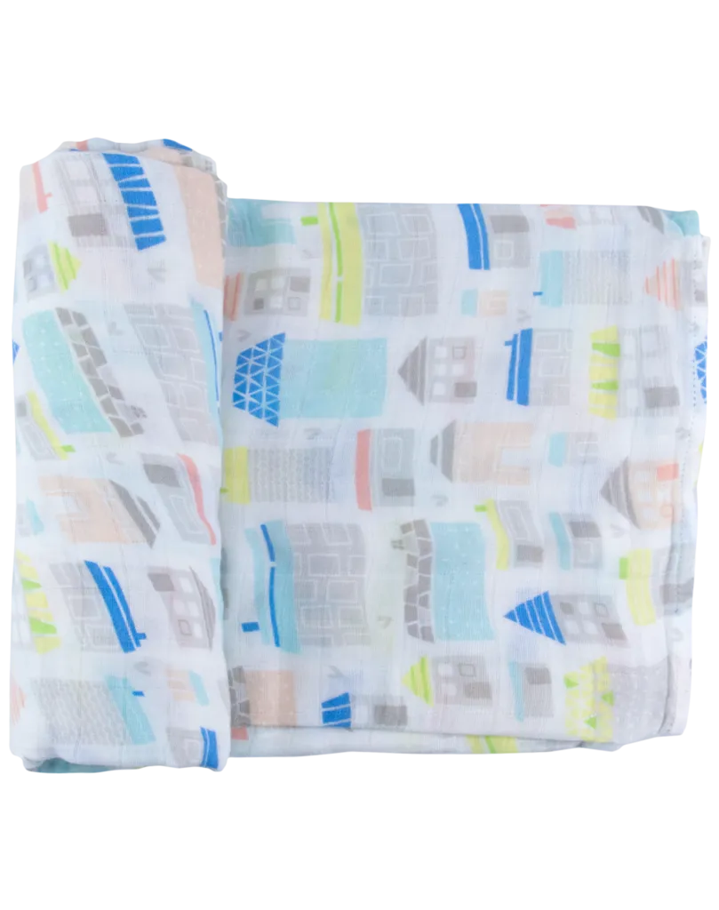 Captain Silly Pants - Single Swaddle Blanket - Cottage