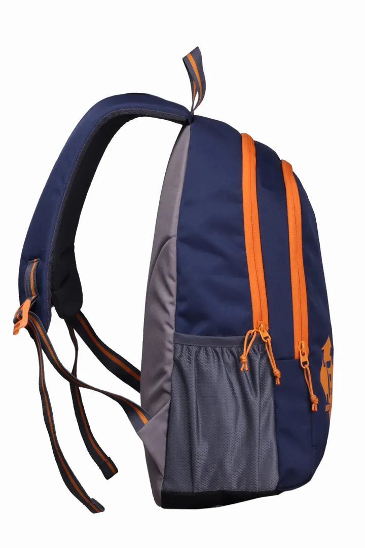 Castle 22L Navy Blue Orange Backpack