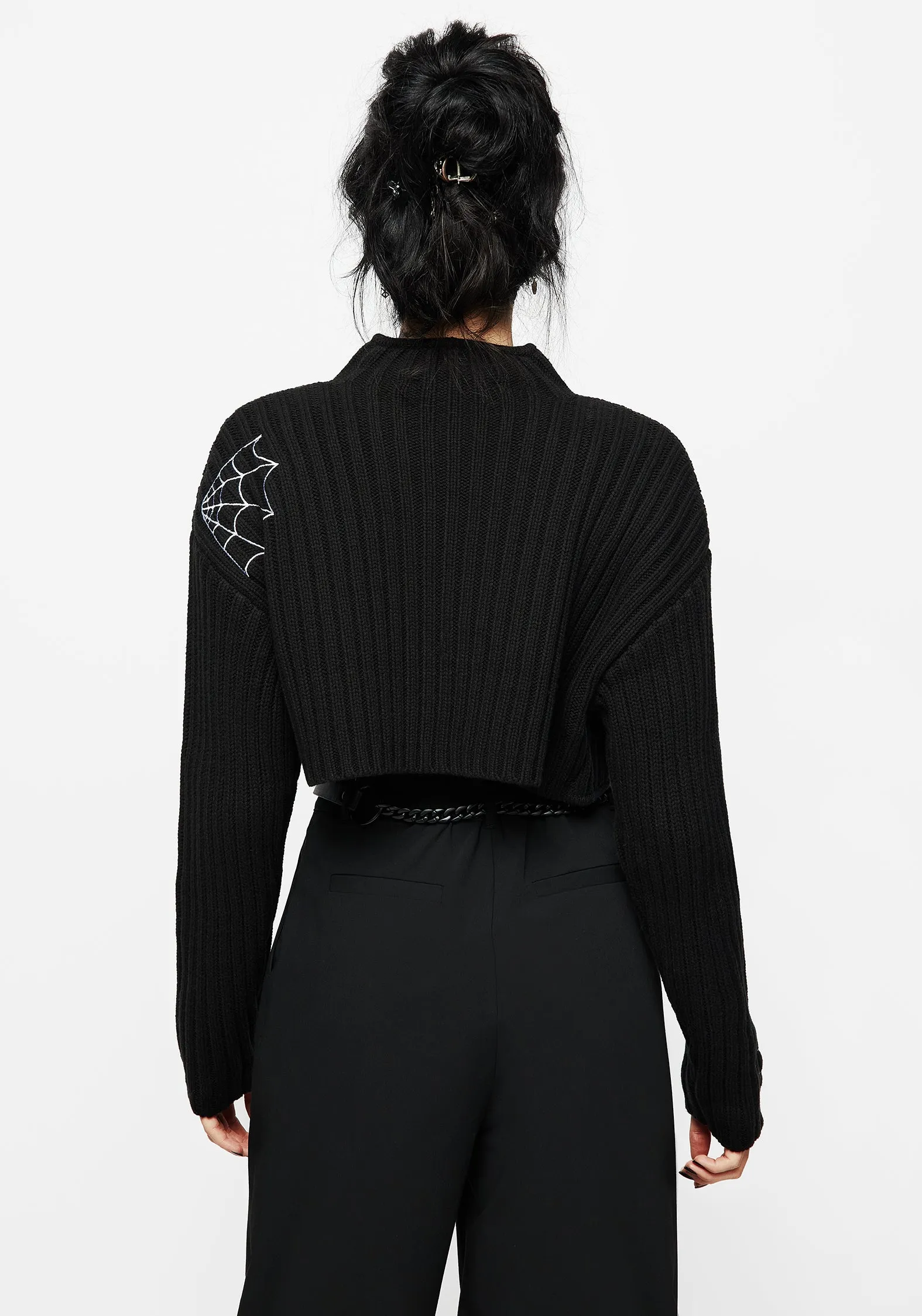 Catch Feelings Embroidered Knit Bolero