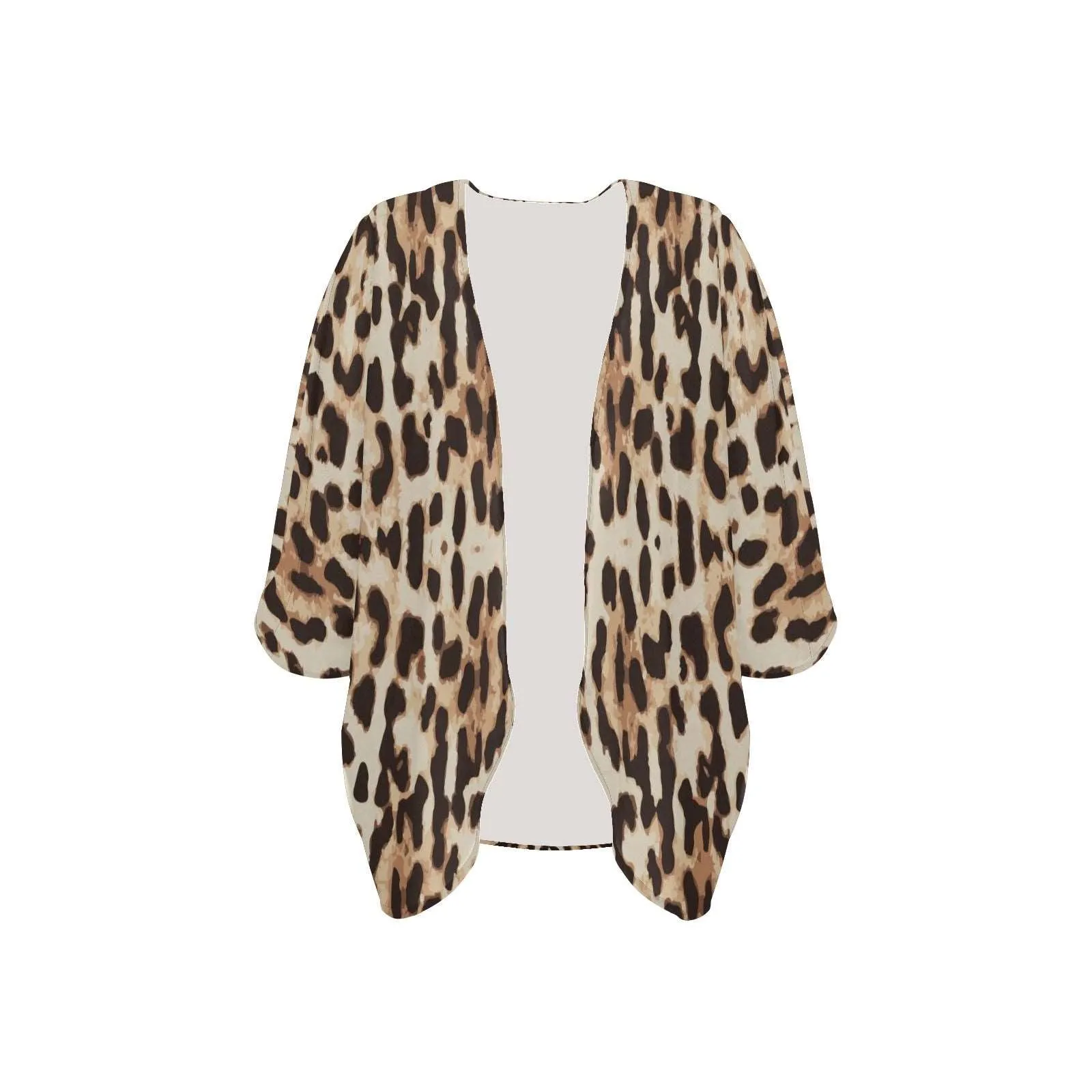 Cheetah Women's Chiffon Kimono