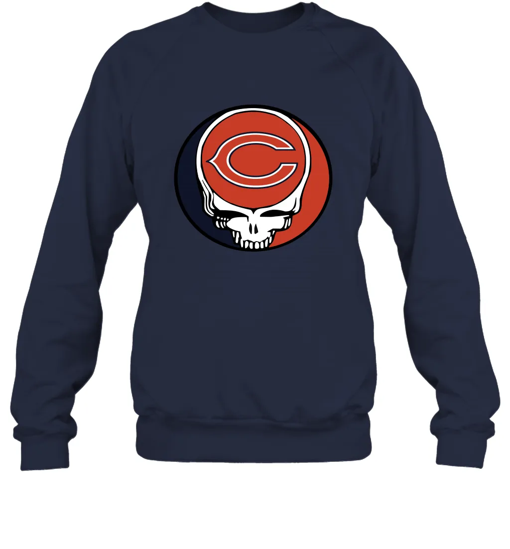 Chicago Bears Grateful Dead Steal Your Face NFL Football Adult Sweatshirt