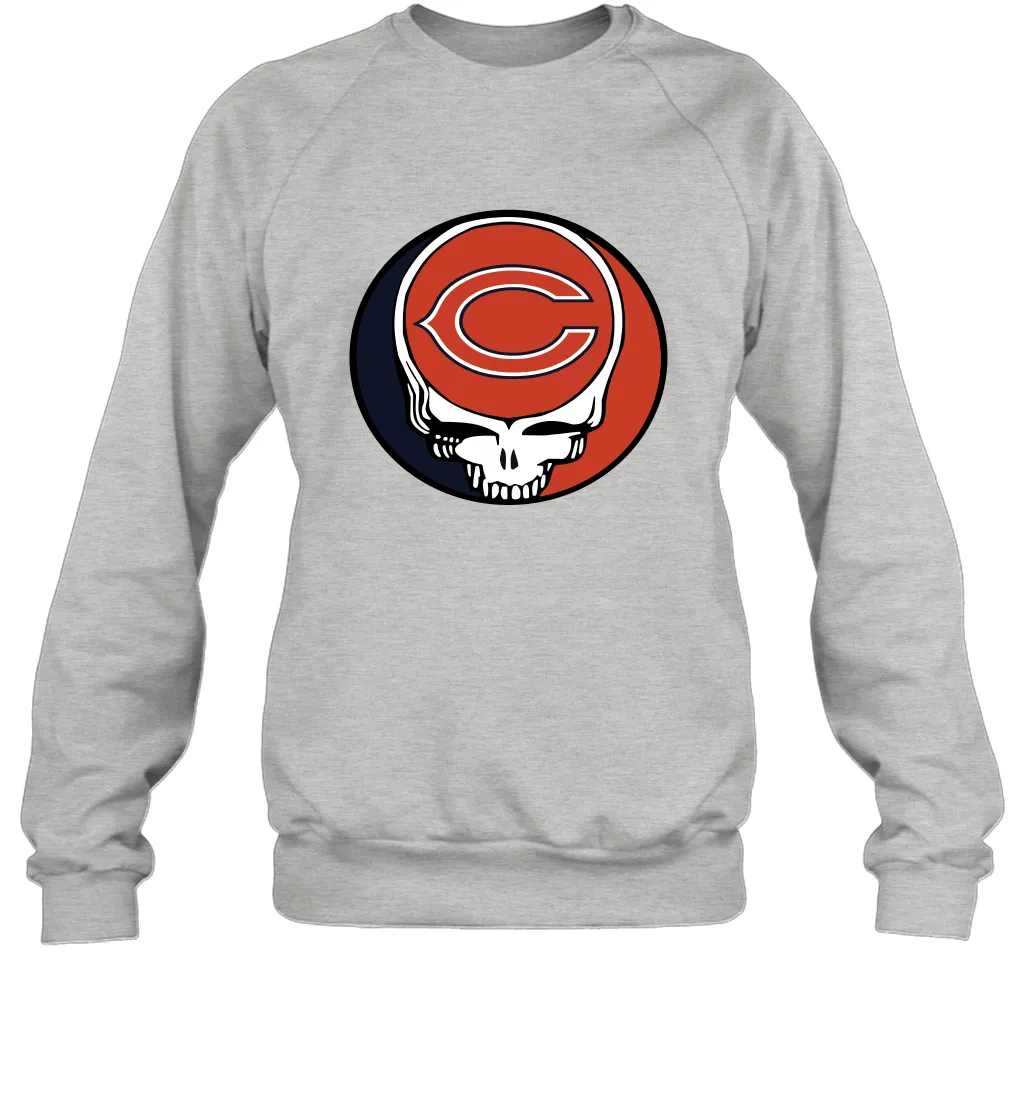 Chicago Bears Grateful Dead Steal Your Face NFL Football Adult Sweatshirt