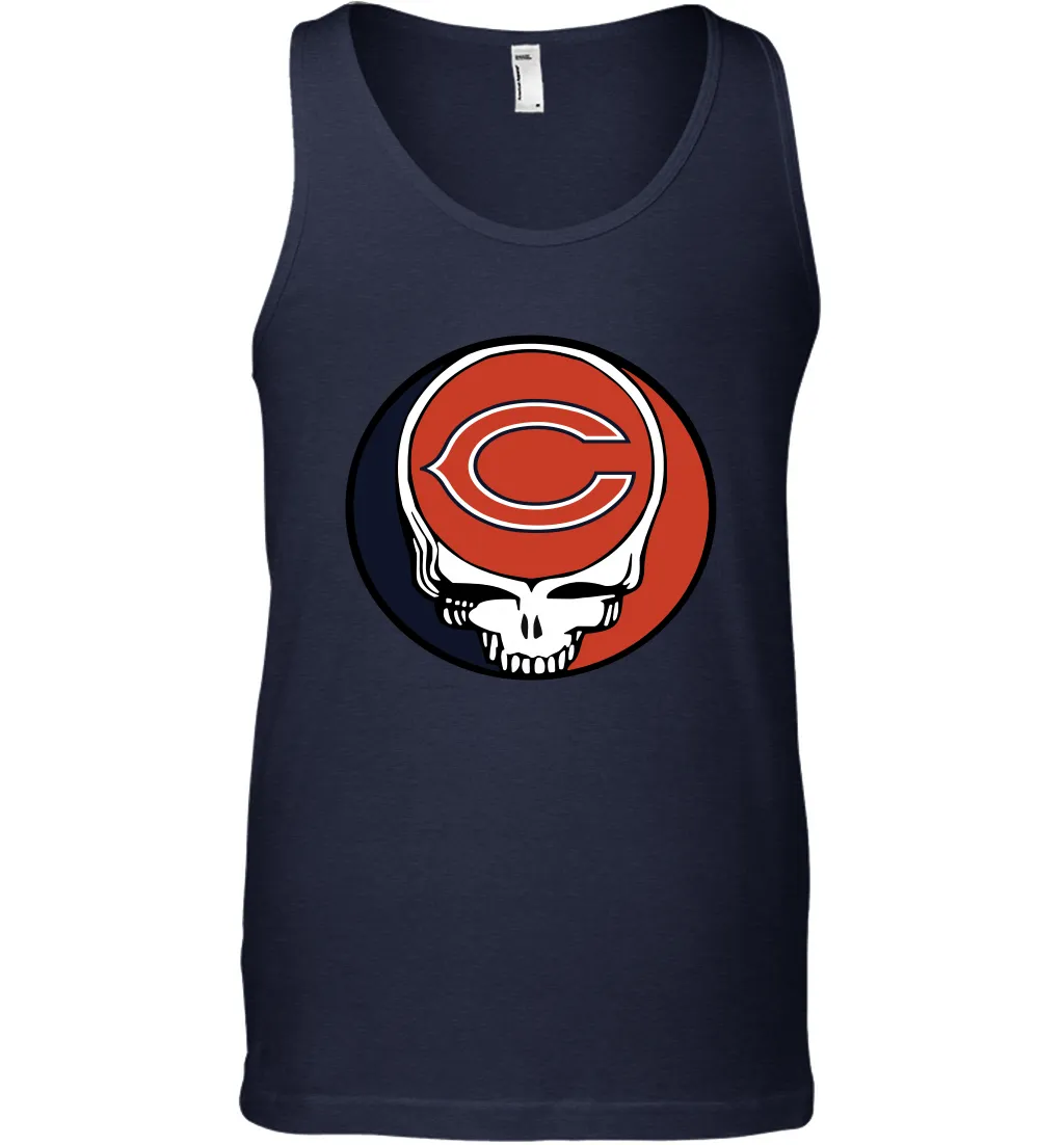 Chicago Bears Grateful Dead Steal Your Face NFL Football Mens Tank Top