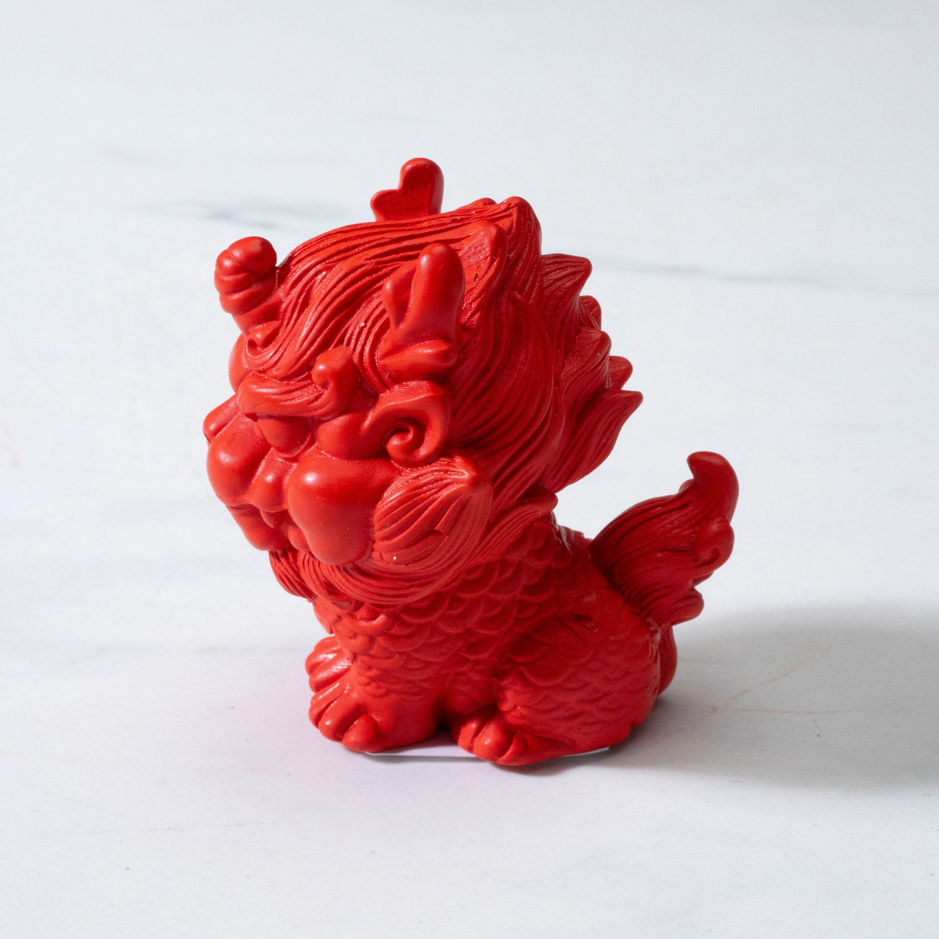 Cinnabar Dragon Carving