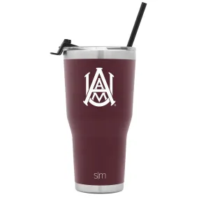 Collegiate Cruiser Tumbler with Flip Lid and Straw