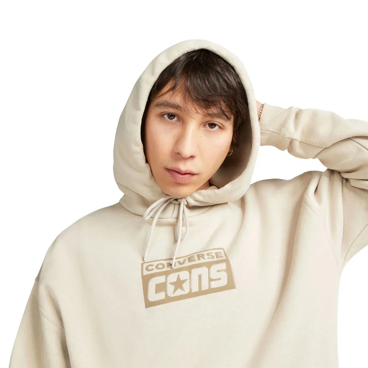 Converse CONS Fleece Pullover Hoodie Beach Stone