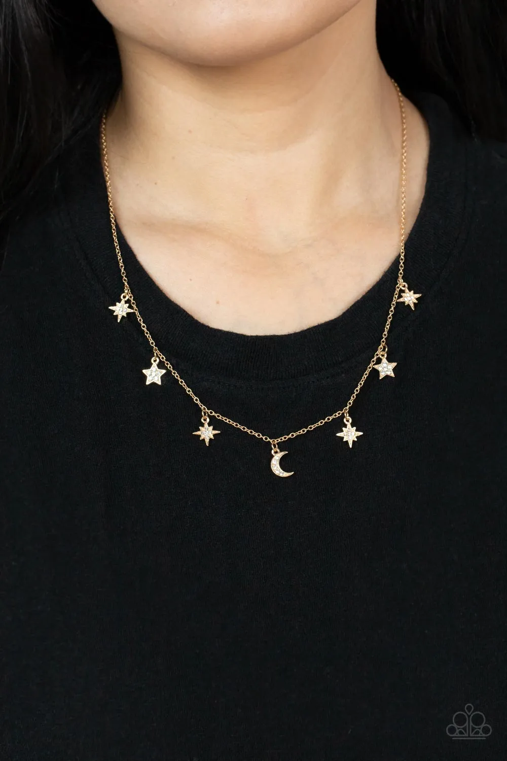 Cosmic Runway - Gold Necklace