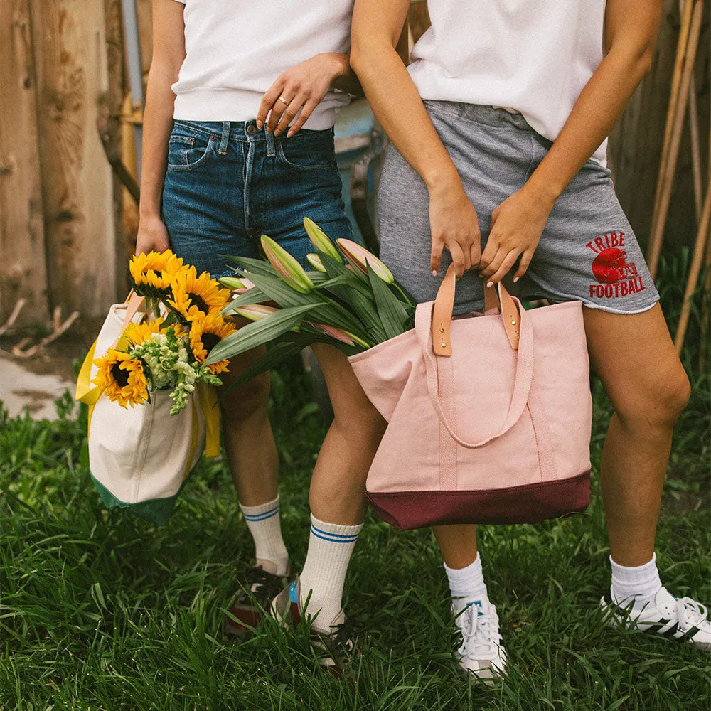 Cotton Canvas Zippered Tote