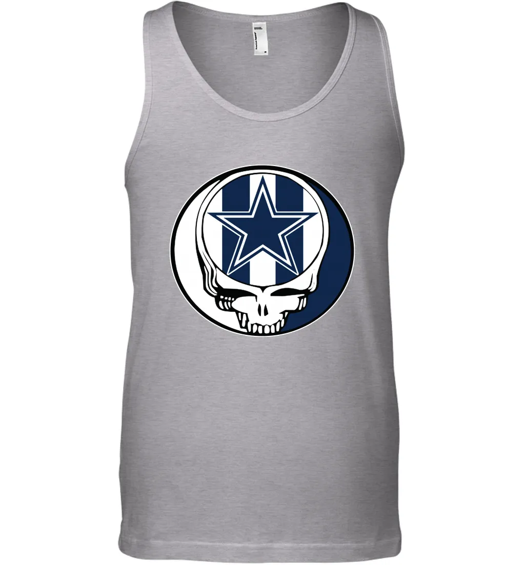 Dallas Cowboys Grateful Dead Steal Your Face NFL Football Mens Tank Top