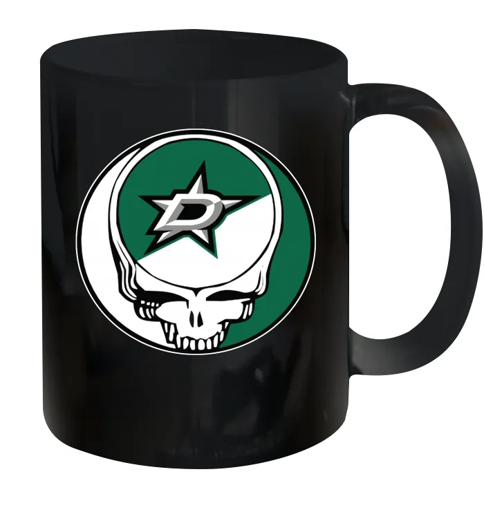 Dallas Stars Grateful Dead Steal Your Face Hockey NHL Ceramic Mug 11oz