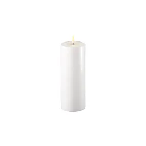 Deluxe LED Candle 7.5cm x 20cm - White